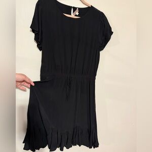 LOFT Black Midi Dress